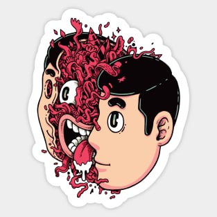 Inside guy Sticker